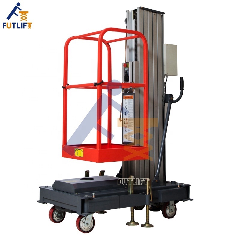 Vertical Ladder Lift Platform Hydraulic Aluminum Lift for Billboard Installation