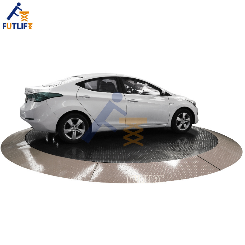 Electric Driveway Car Lift Table Car Turntable Rotating Platform