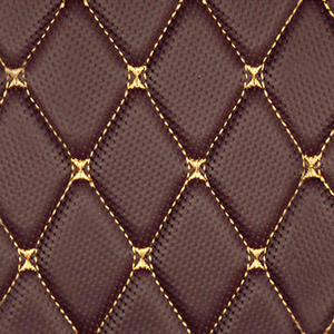 Artificial Quilted Faux Leather Fabric Car Seat Cover Material For Car Carpet