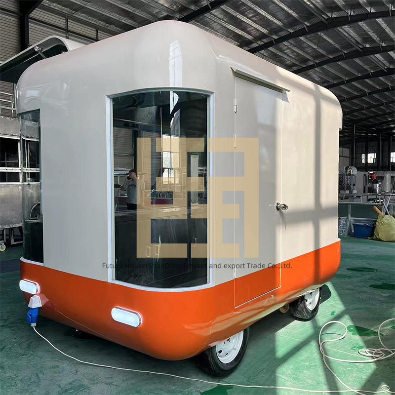 Hot sale mobile pizza modern salon manufacturer barber shop food trailer for sale