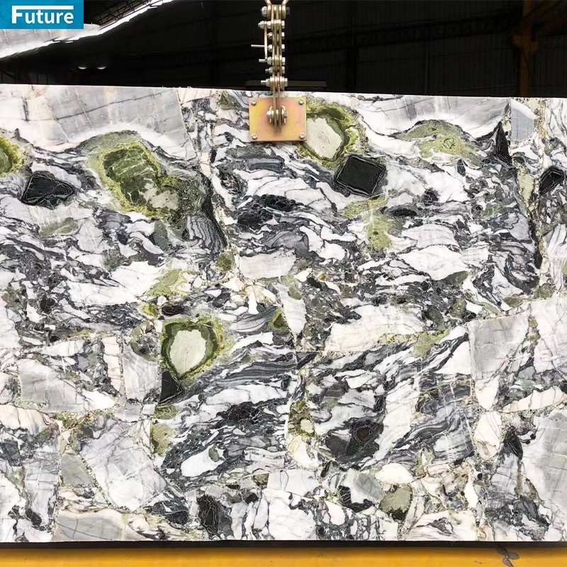 Wholesale Price Pandora White Marble Slab Patagonia Marble Slab Tile Natural Luxury Stone Brazilian Pandora Marble