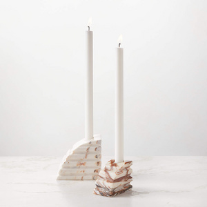 CALACATTA GOLD MARBLE TAPER CANDLE HOLDER