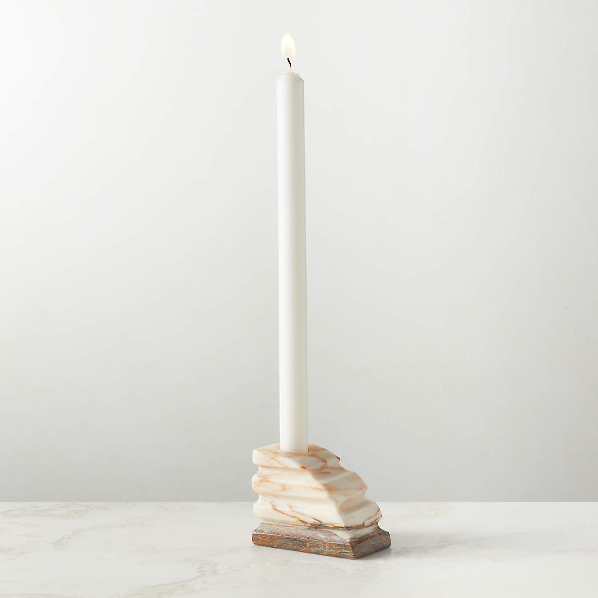 CALACATTA GOLD MARBLE TAPER CANDLE HOLDER