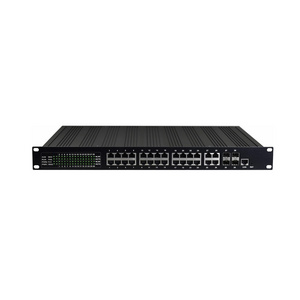 High-Quality Rack-Mount 24 Port Gigabit Ethernet + 4 Port SFP/Ethernet Managed Industrial Switch