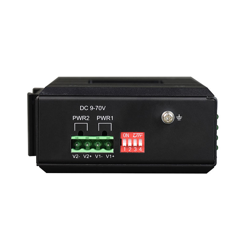 Managed DIN Rail Mount RSTP Ring Network Switch 4 Port Gigabit Ethernet Industrial POE Switch With 2 SFP