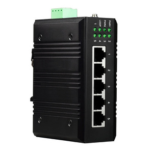 Din Rail Unmanaged 5 Ports Gigabit Ethernet Industrial Network Switch