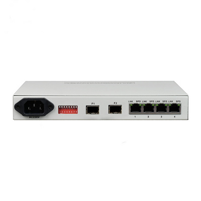 4 Ports Physical Isolation 10/100/1000M Ethernet Fiber Optic Media Converter