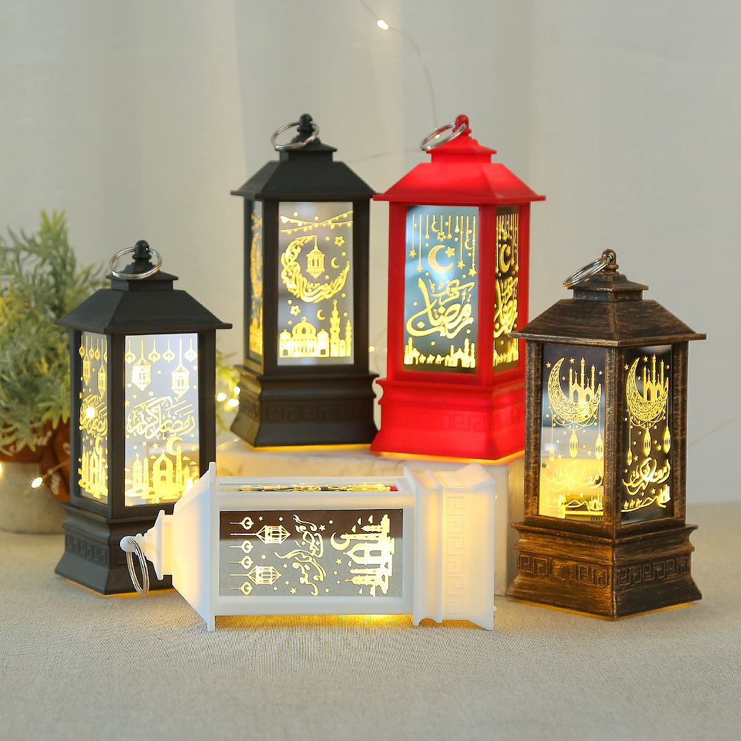 2023 New Muslim lantern lamps for Ramadan Eid Mubarak Decoration Eid Al Fitr LED Lighting Wholesale