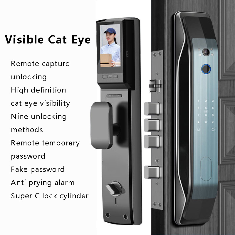 Factory Direct Sale Door Lock Cat Eyes Camera Electric Smart Lock