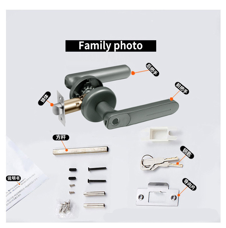 Newest Style Zinc Alloy Door Handle Lock Set Interior Door Lock And Key For Interior Door