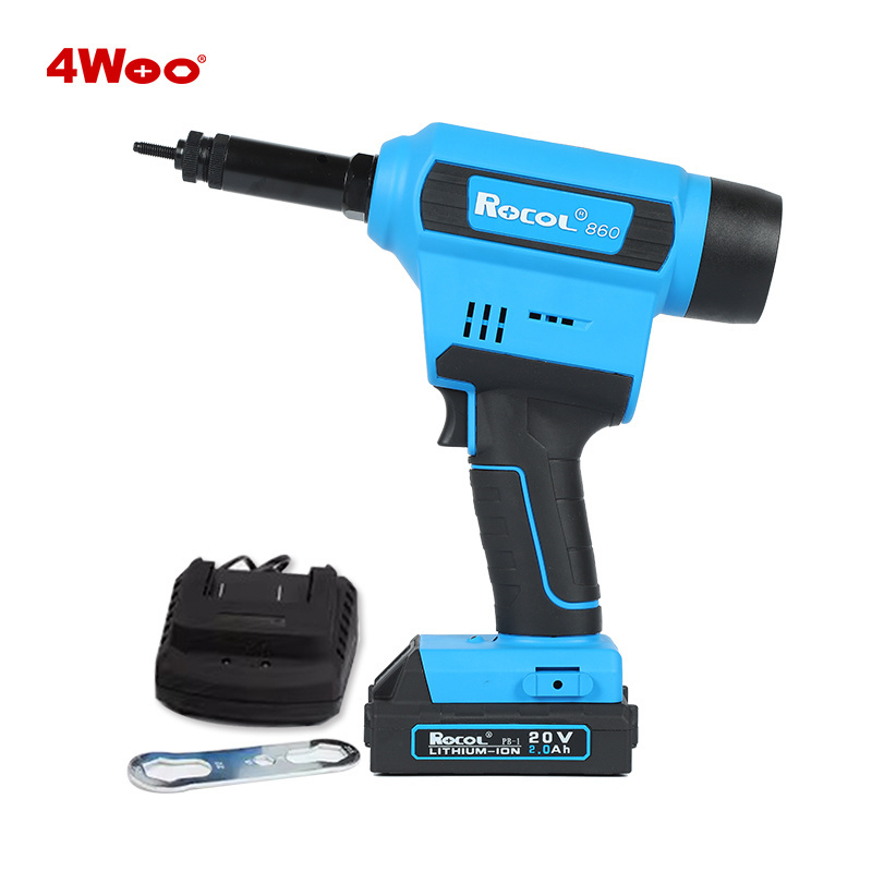 RL-860 20V Battery Quick Charge Electric Rivet Nut Gun Powerful Pull Force Riveting Tool for M3-M10