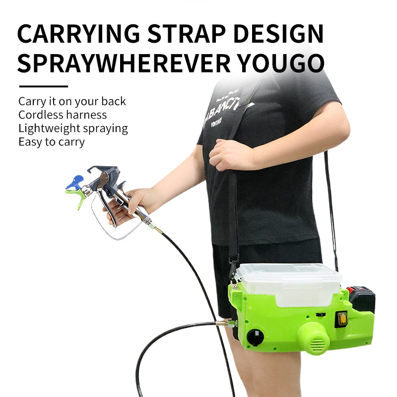 High Pressure Airless Sprayer Electric Spray Painting Machine Portable Backpack Sprayer