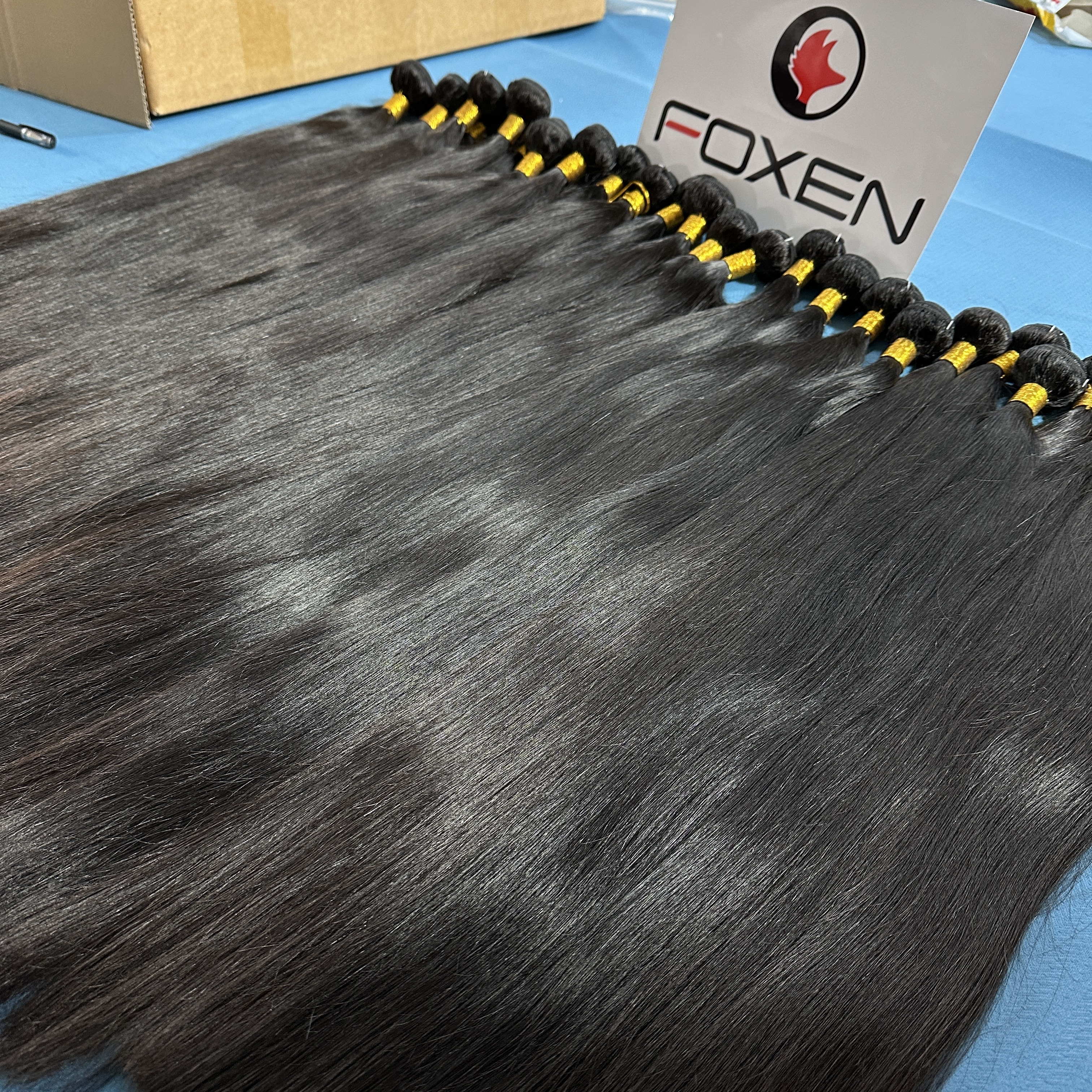 Foxen Human Hair Extension Vendors Virgin Cuticle Aligned Hair Bundle 12a Grade Virgin Human Hair Weave Bundles with Closure