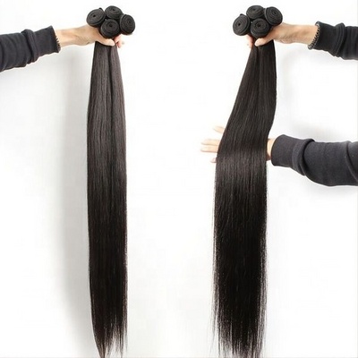 Fuxin 32 34 36 38 40 Inch Raw Indian Straight Hair Weave Peruvian 100% Human Hair Extensions Bundles Xuchang Long Natural Hair