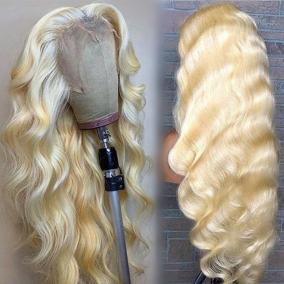 Fuxin Glueless Blonde Wigs for White Women Brazilian Body Wave 13x4 Hd Lace Frontal Wigs Vendors 613 Blonde Human Hair Lace Wig