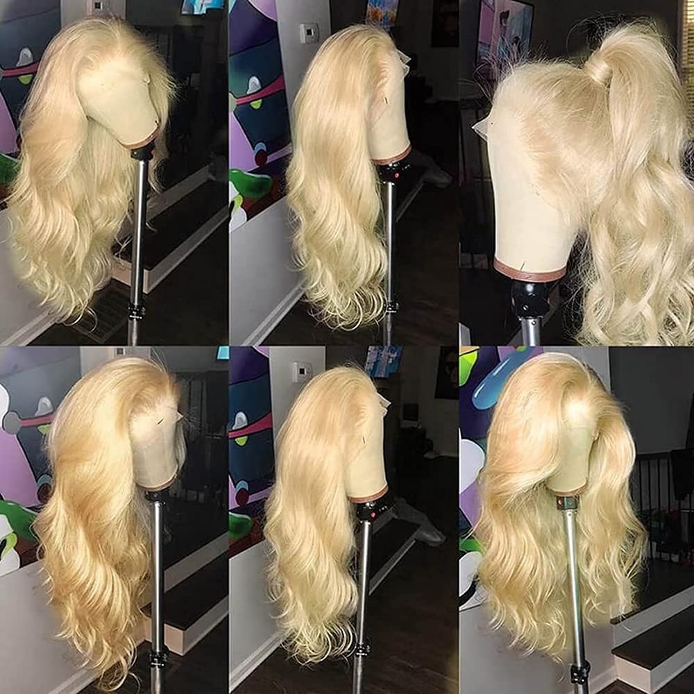 Fuxin Glueless Blonde Wigs for White Women Brazilian Body Wave 13x4 Hd Lace Frontal Wigs Vendors 613 Blonde Human Hair Lace Wig