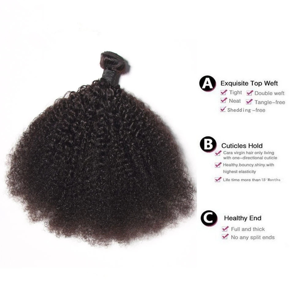 Afro kinky human hair weave roducts raw afro virgin human mongolian kinky curly hair extensions for black women