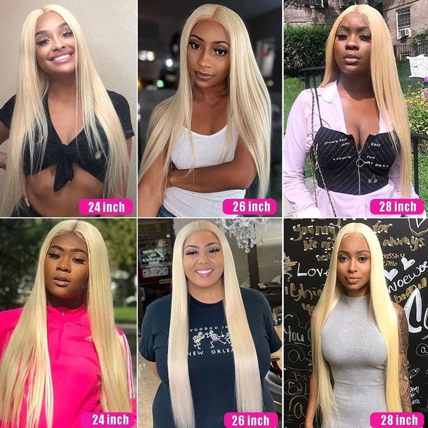 Looking For Distributor Foxen Blonde Bone Straight Wig Blonde 613 13X6 Hd Lace Front Wig Blonde Human Hair Wigs For White Women