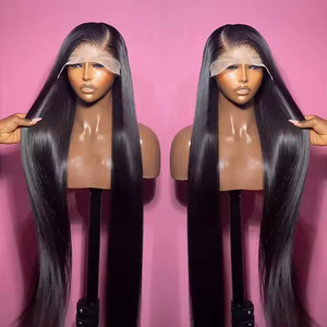 40 50 Inch Bone Straight Human Hair Lace Front Wigs Cuticle Aligned Hd Lace Frontal Wig Vietnamese Raw Hair Wigs For Black Women