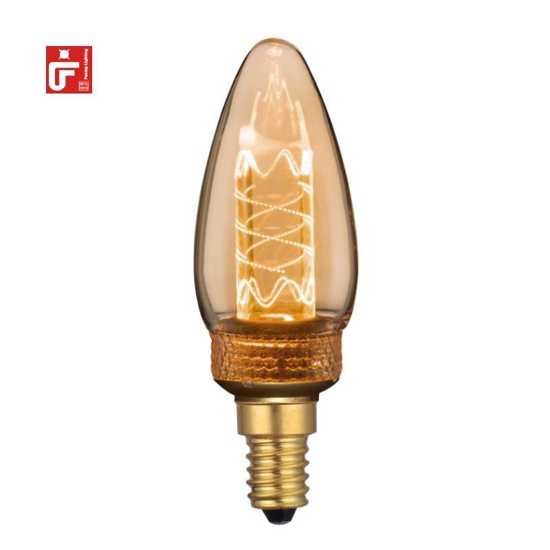 Classic C35 2000k LED Edison Bulb 2.3/2w for Home Lighting Decoration Small Light Bulb E14/E27/E26/B22