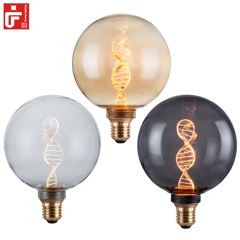 Decorative G125 LED Edison Bulb 3.5W 4W E26 E27 Base Antique Edison Bulb