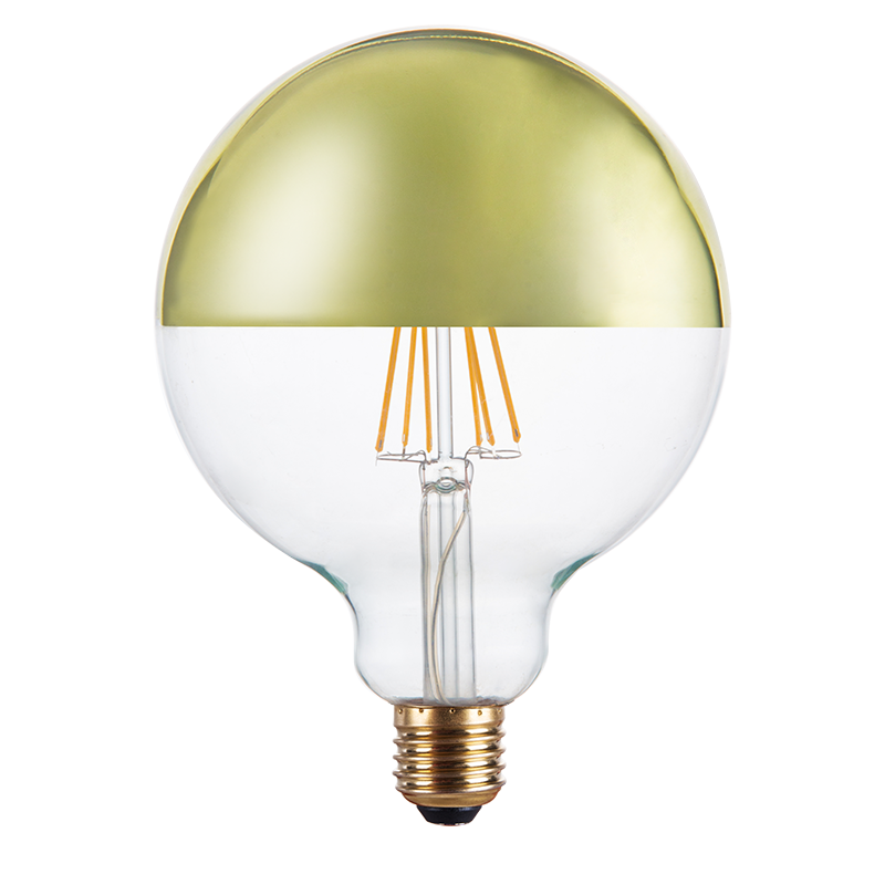 Hot sale Led Filament Bulb Dimmable Vintage antique Led Light Bulb 2200K Clear Top Mirror Glass led filament lamps