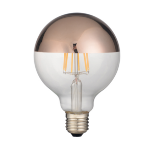 Hot sale Led Filament Bulb Dimmable Vintage antique Led Light Bulb 2200K Clear Top Mirror Glass led filament lamps