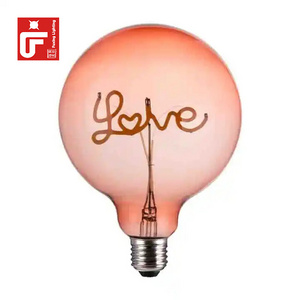 New Design led lamp 2700K G125 decor retro filament globe led bulb string light vintage filament bulbs