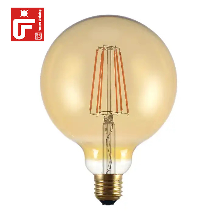 G125-AMBER 2w/4w/6w Led Light E27 Vintage Lamp 2700k  Soft Warm White Light Bulb Led Filament Bulb