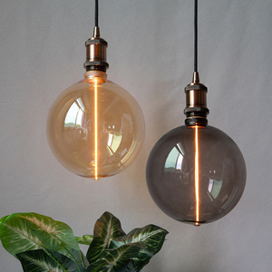 Modern Style Vintage Light Bulbs Led Amber Smoke Edison Light Bulb Dimmable Led Filament Bulb Decoration