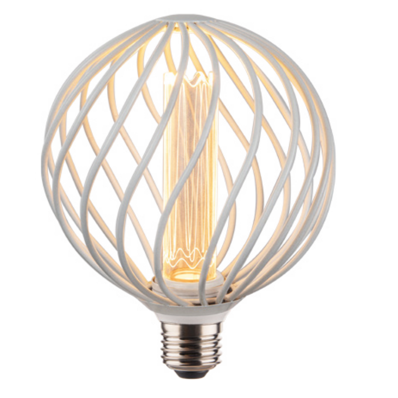 Decorative Handmade Home Decoration Spin Design Metal Bulb Retro Spherical Bulb