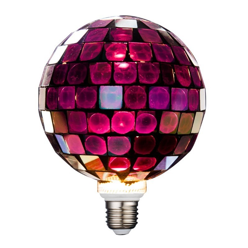 Christmas Mosaic Design LED Bulb E27 220V Retro Disco Ball Decorative Glass Bulb