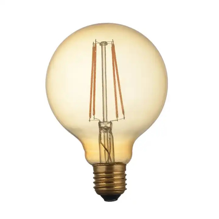 G125 4W Vintage LED Filament Bulb Warm White E27 Edison Bulb