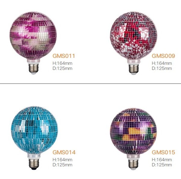 Christmas Mosaic Design LED Bulb E27 220V Retro Disco Ball Decorative Glass Bulb