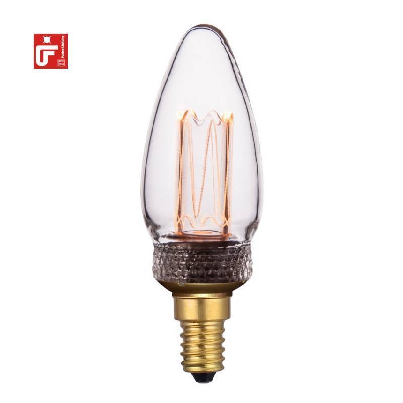 Classic C35 2000k LED Edison Bulb 2.3/2w for Home Lighting Decoration Small Light Bulb E14/E27/E26/B22