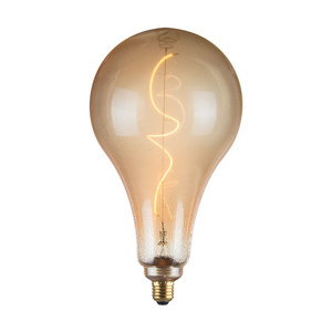 220V 120V 4W Custom big size Led Filament Bulb spiral Lamp Retro Incandescent Edison Bulbs Light