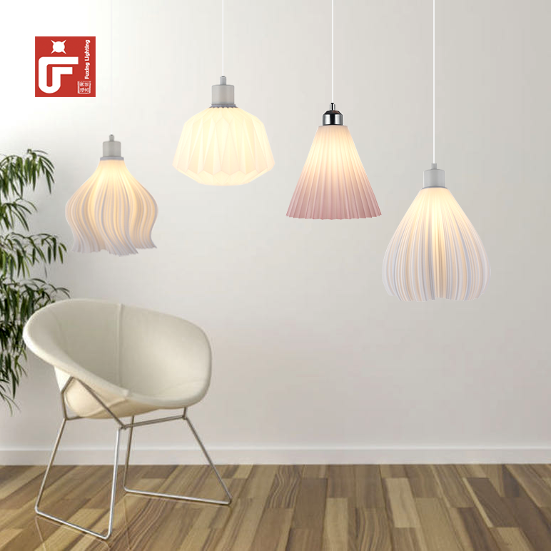 Modern Simple 3d Print Pendant Lamps Farmhouse Special Hotel For Home White Round Ball Kitchen Mall Chandelier Lights Decorative