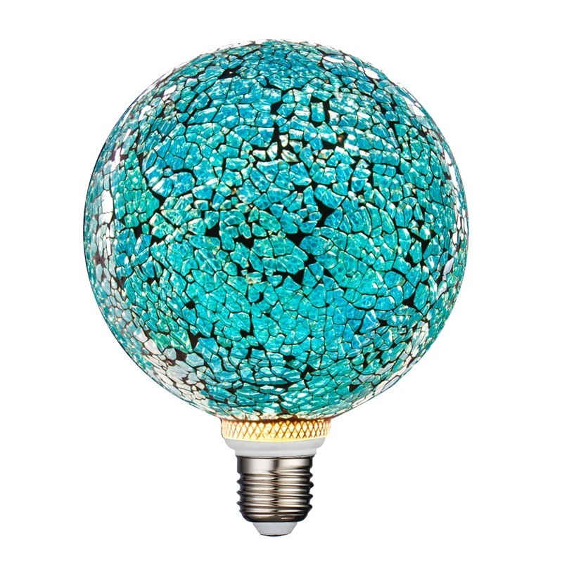 Christmas Mosaic Design LED Bulb E27 220V Retro Disco Ball Decorative Glass Bulb