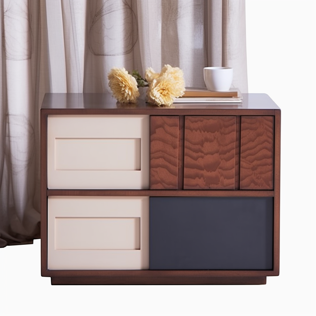 Factory Markdown Sale Modern Style Bedside Table Solid Wood Nightstand With secret Drawer Suitable For Bedroom