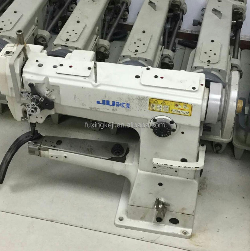 Used Jukis DSC 244 single needle Walking Foot Cylinder Arm Industrial Sewing Machine for heavy material leather bags