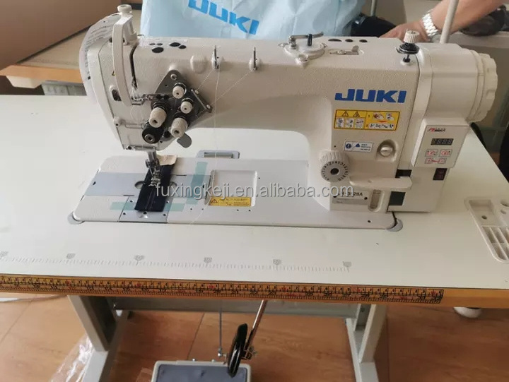 Used JUKIs 3528A double needle twin needle lockstitch sewing machine clothing manufacture industrial sewing machine