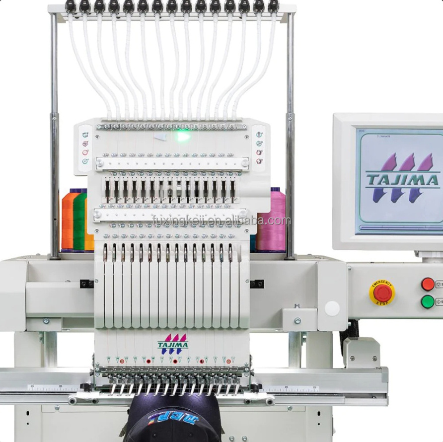 High Quality Original Tajima TMEZ-SC1501 Embroidery Machine Single Head 15 Needles Hat Embroidery Machine Cheap Price