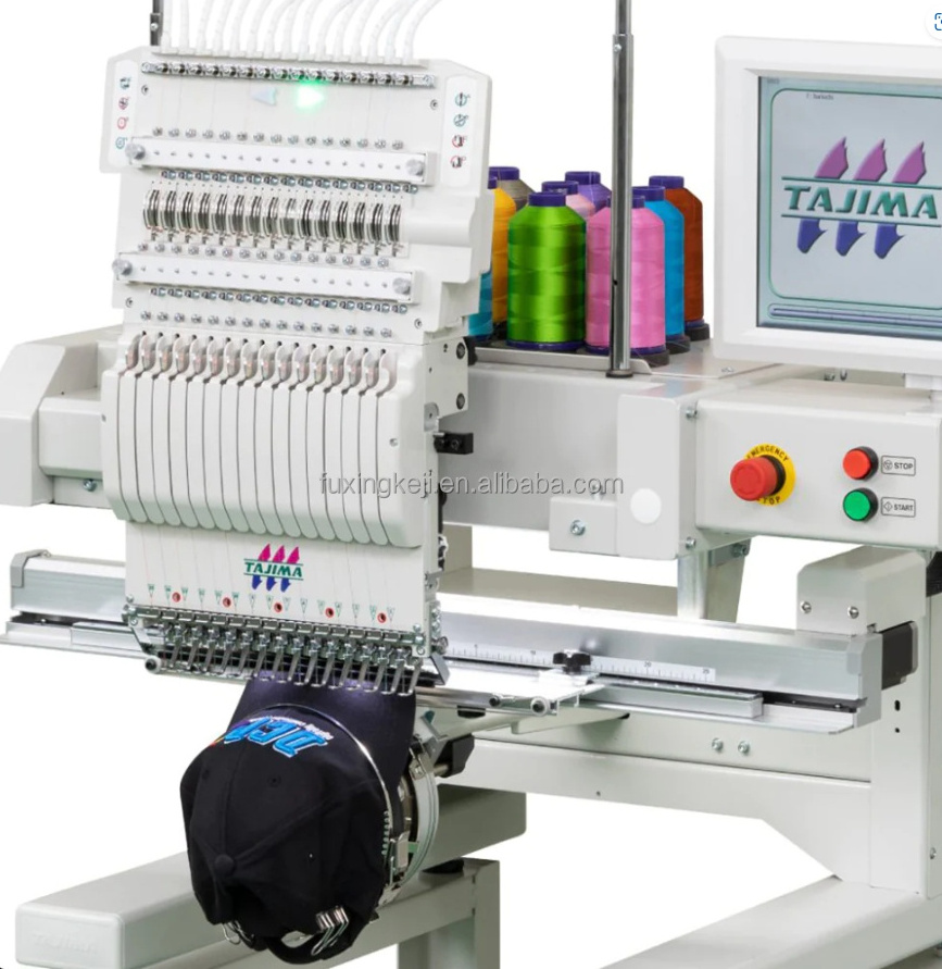 High Quality Original Tajima TMEZ-SC1501 Embroidery Machine Single Head 15 Needles Hat Embroidery Machine Cheap Price