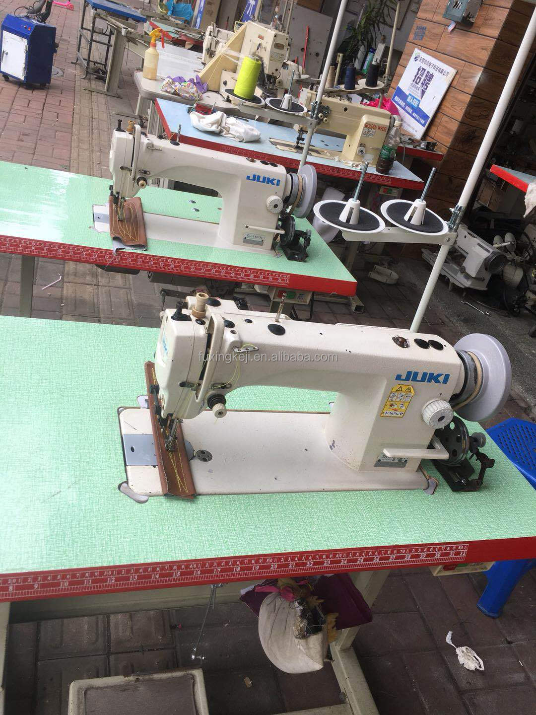 Used JUKIs DU 1181N Single Needle Walking Foot Lockstitch Heavy Duty Industrial Sewing Machine with Large Hook