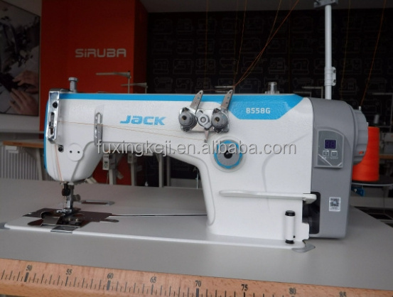 JACK JK-8558G Flatbad Chainstitch 1 2 3 Needle sewing machine with Automatic Presser Foot Lifter