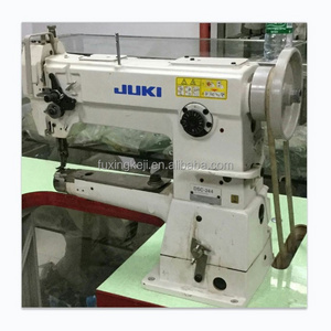 Used Jukis DSC 244 single needle Walking Foot Cylinder Arm Industrial Sewing Machine for heavy material leather bags