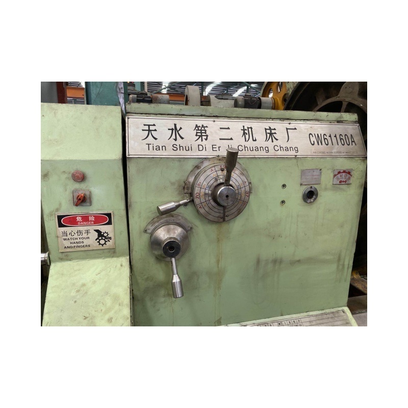 Secondhand Horizontal CW61160AX 3000mm Tianshui Machine Manufacture Metal Lathe Machine Manual Lathe For Sale