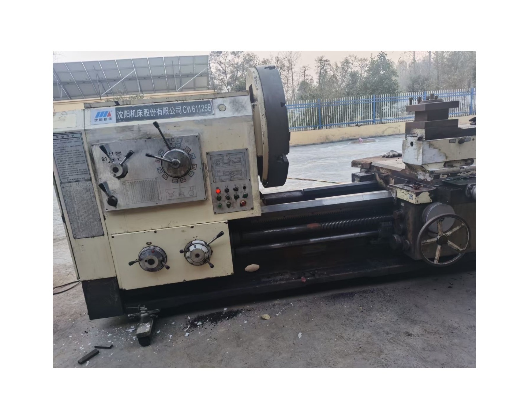 Heavy Duty Used Lathe 61125 5000mm Large Horizontal Floor Standing Metal Lathe for Sale 5m Manual Lathe