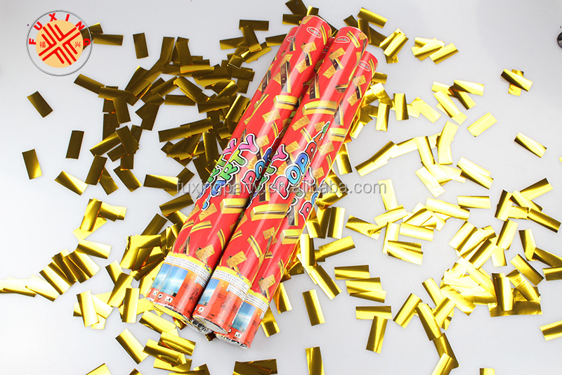 Fuxing famous brand world popular hot golden festival confetti popper factory