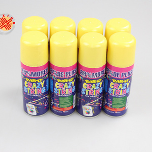 party foam colored snow spray